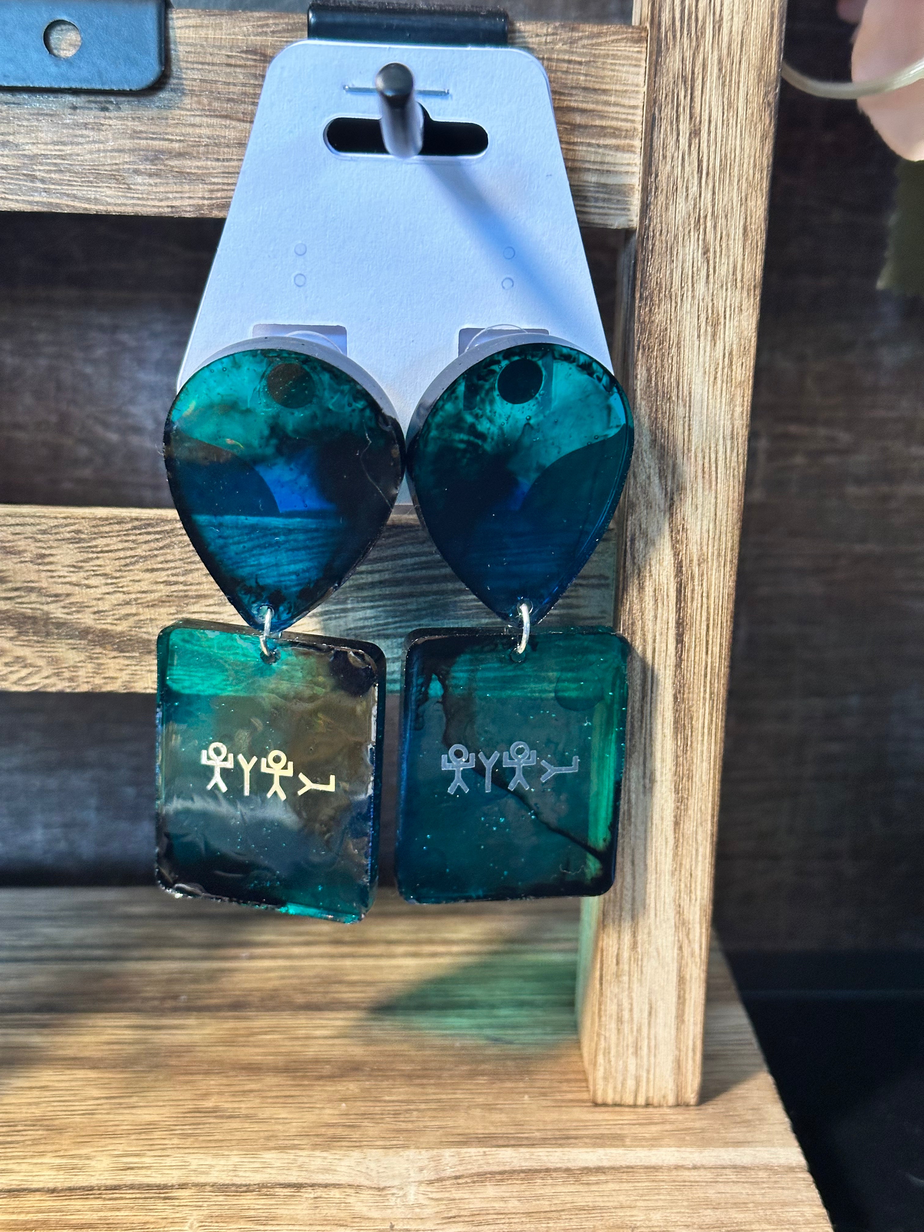 3in Yahuah (Picto) Earrings