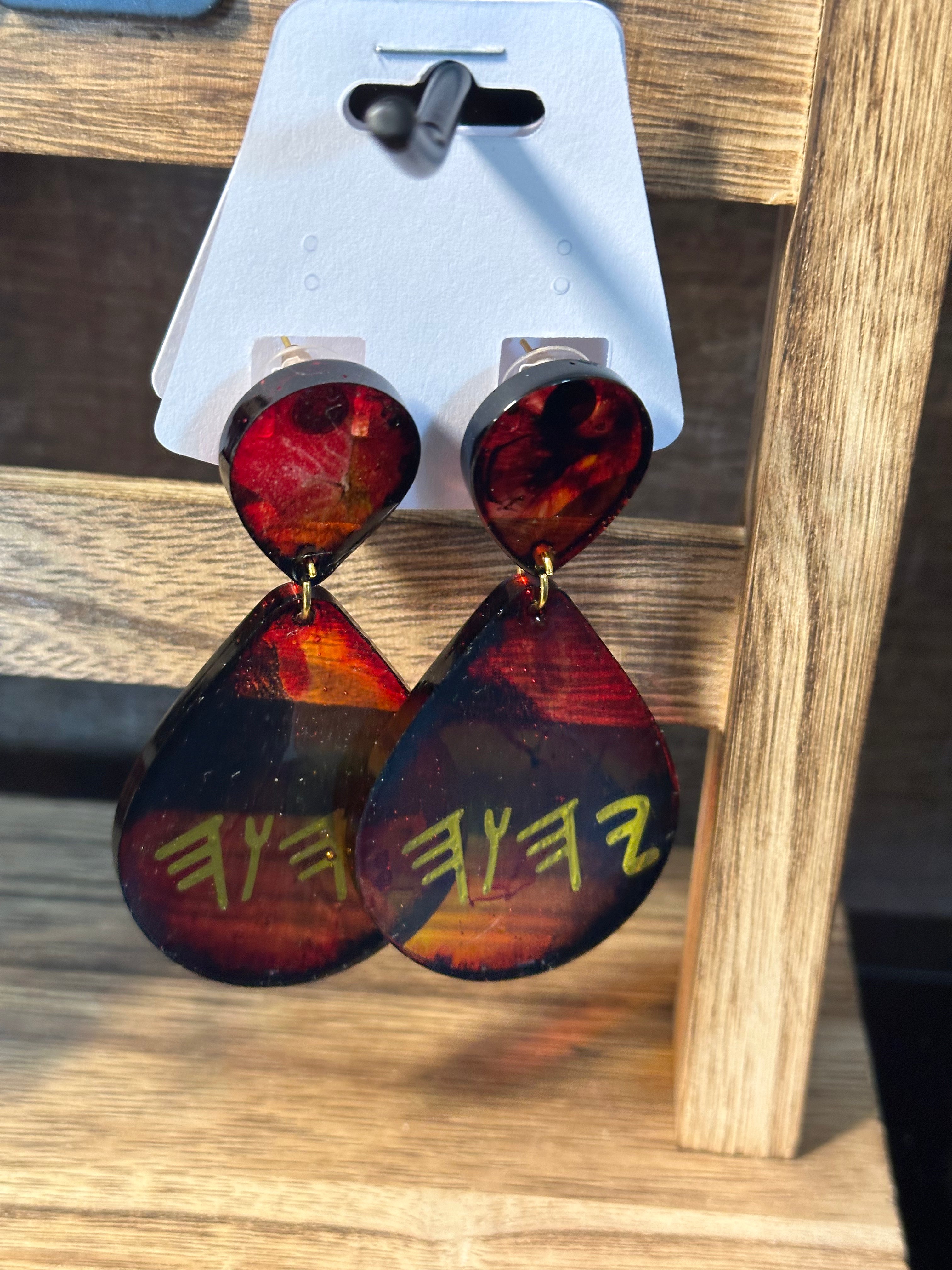 3in Yahuah (Paleo) Earrings