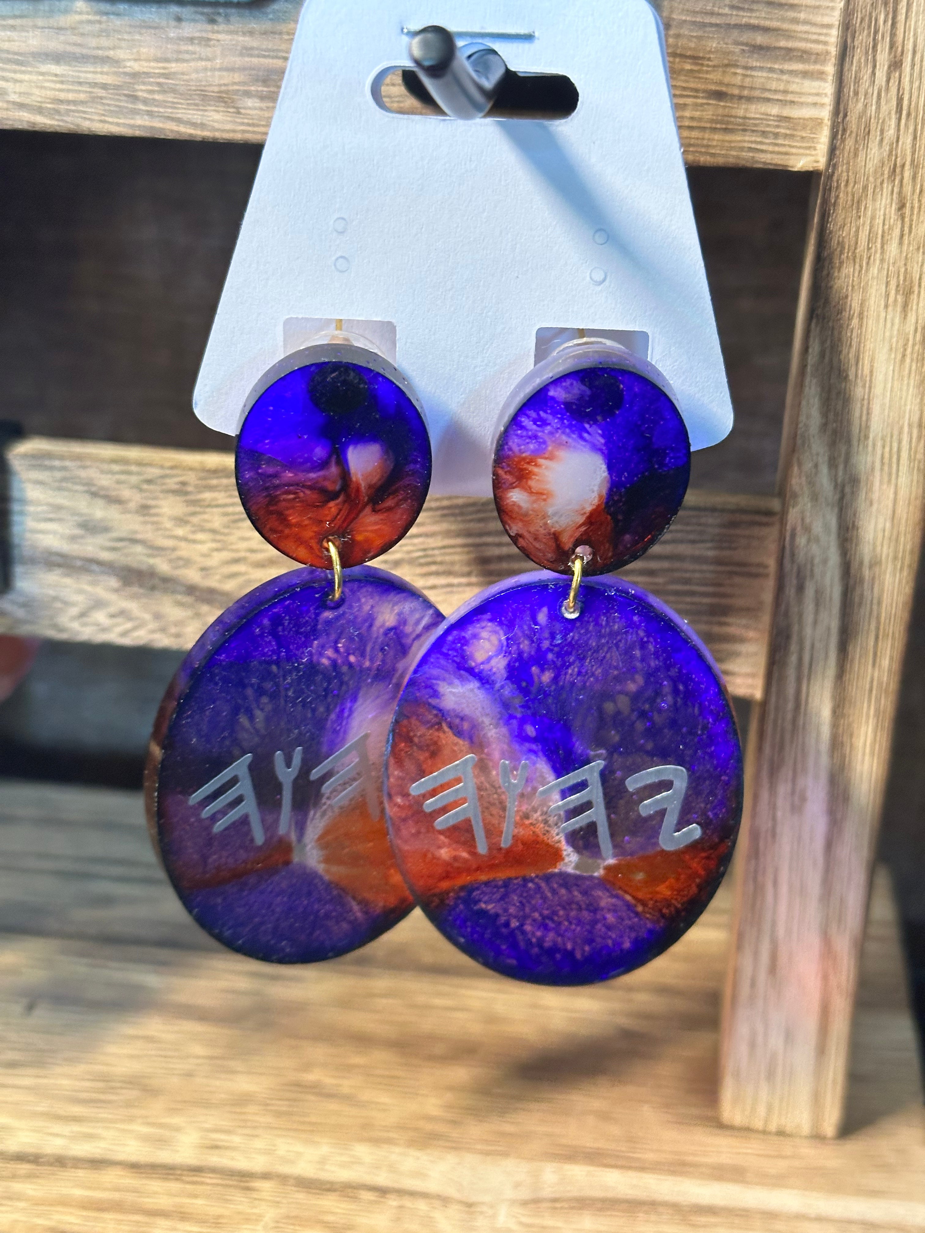 3in Yahuah (Paleo) Earrings